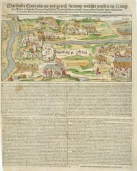 Vue du Siège de Polotsk par Étienne Bathory (1533-86) en 1579